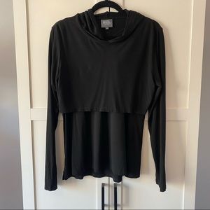 Milk Nursingwear Nursing Hoodie in Black size Large